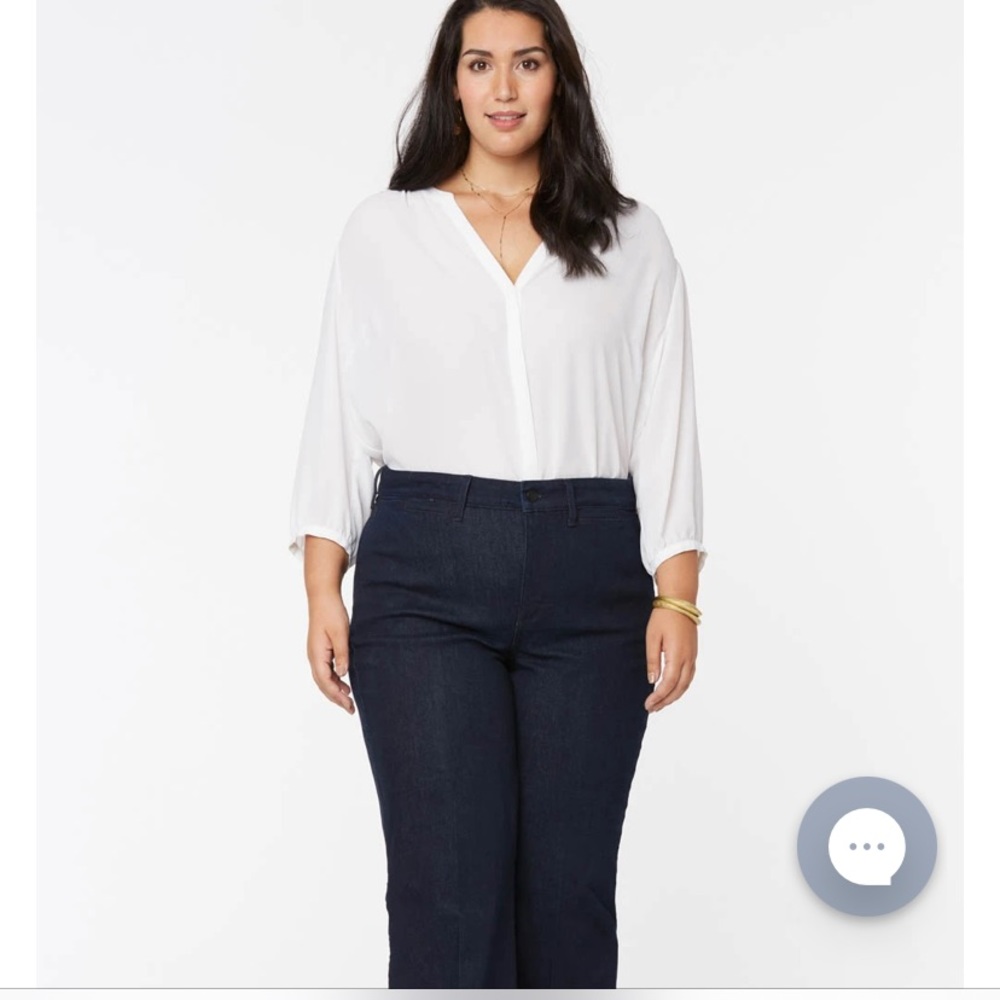 Nwt NYDJ Jeans Teresa Trouser Rinse 24W
